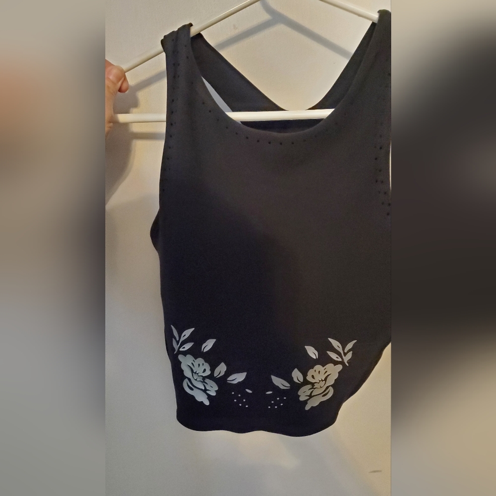 NWT Athleta conscious crop eyelet